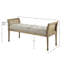 Banc d'appoint avec accoudoirs pour chambre à coucher