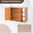 3-Tier Wooden Shoe Storage Organizer with Doors & 3-Level Adjustable Open Shelves-1151497189