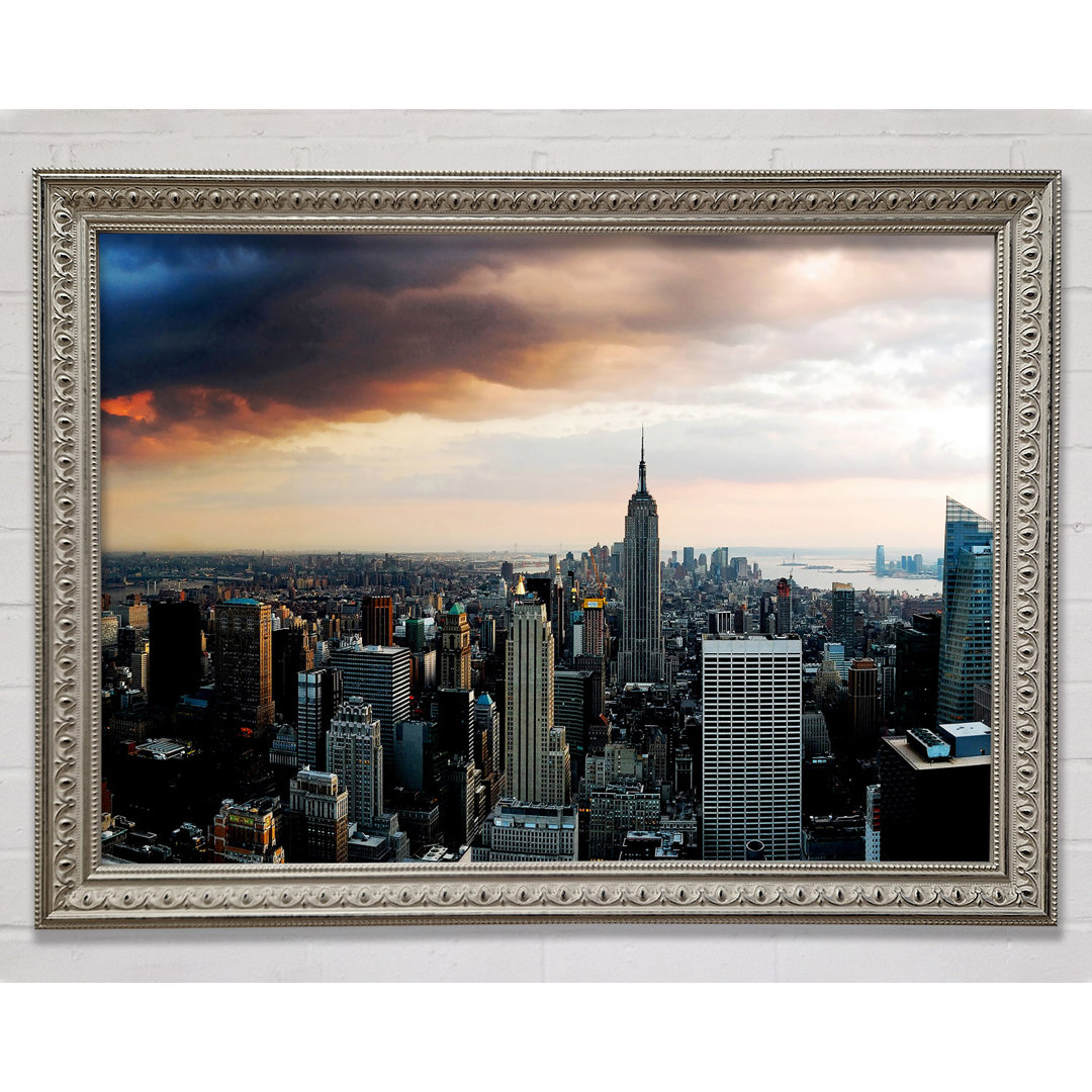 New York City As The Sun Comes Up - Einzelne Bilderrahmen Kunstdrucke