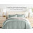 7-Piece Reversible Bedding Bundle - Solid Comforter and Patterned Sheet Set-99311804-99311805
