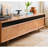 Cherry Wood TV Stand Large Capacity