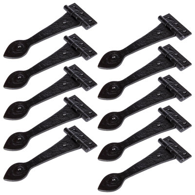 Hammer & Tongs - Traditional T-Hinge - W245mm - Black