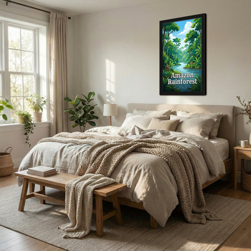 «Scenic & Cityscapes Amazon Rainforest Brazil Landscape», reproduction d'art, H 24 po x l 16 po