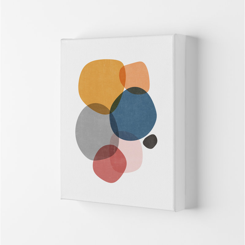 Mid Mod Abstract Shapes E - Print, No Frame, 59cm H x 42cm W x 1cm D
