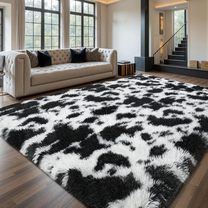 Area Rugs Living Room, Large Area Rug Shag Shaggy Carpet Soft Plush Furry Bedside Rugs,  Area Rugs for Bedroom Kids Girls Boys Home Decor Anti Slip