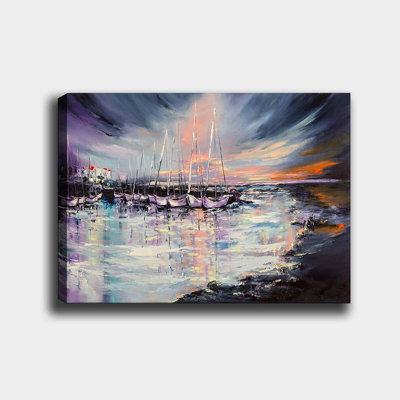 Stunning Decorative Canvas Painting, 27.6 x 39.4 Inches | 100% Cotton Canvas, 100% Wooden Frame (Thickness: 1.2 Inches) | Perfect for Living Room & Bedroom Decor, Vibrant Colors & Elegant Design