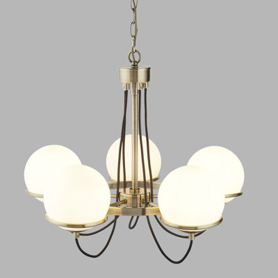 Yorba 5 - Light Shaded Chandelier