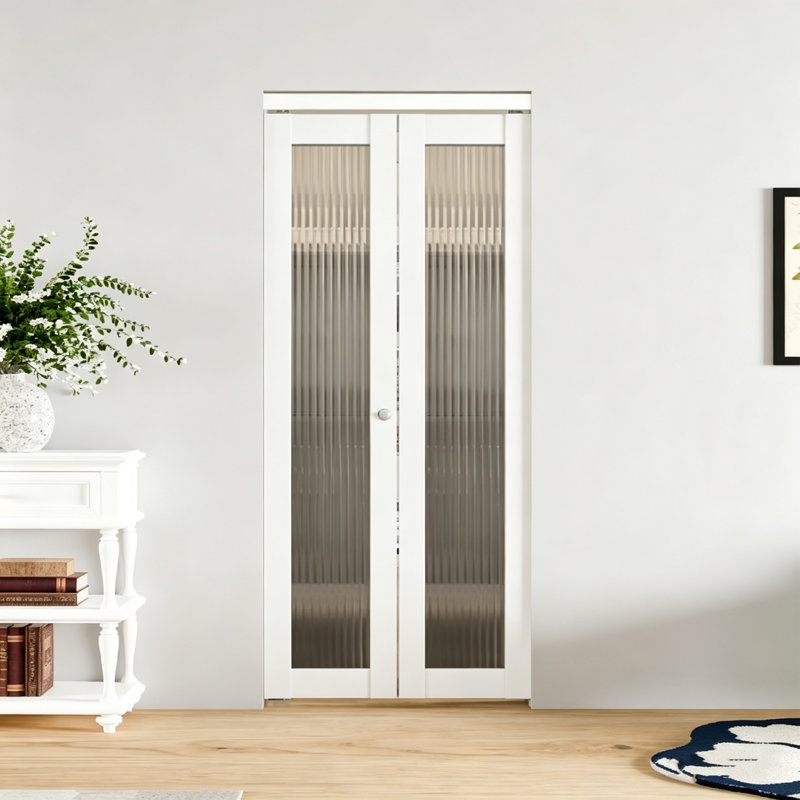 Porte pliante en bois massif 1-Lite, 24 po x 80 po, 1