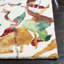 Tapis ivoire en laine / coton / viscose touffeté à la main Amier-165813136