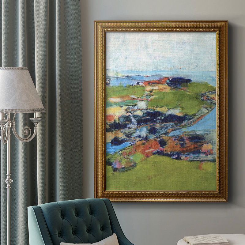 Country Road Trip II - peinture sur toile encadrée, H 27 po x l 18 po x P 2,5 po