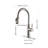 Single Handle High Arc Pull Out Kitchen Faucet,Single Level Stainless Steel Kitchen Sink Faucets With Pull Down Sprayer