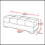 Causeuse convertible rembourrée avec rangement, polyuréthane brun