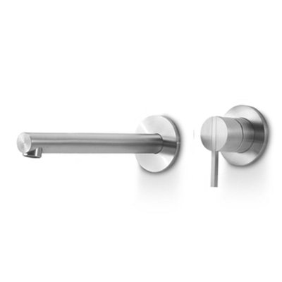 Acquaco Linki Stylo Wall Mount Two-Hole Single Handle Bathtub Faucet with 8-7/8'' Spout Reach