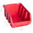 vidaXL 39 Piece Storage Bin Kit with Wall Panels Red and Black