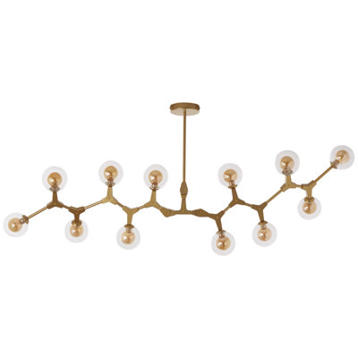 Kane 12 - Light Gold Unique/Statement Pendant
