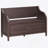 Rustic Multifunctional Storage Bench (Espresso+Beige)-950131307