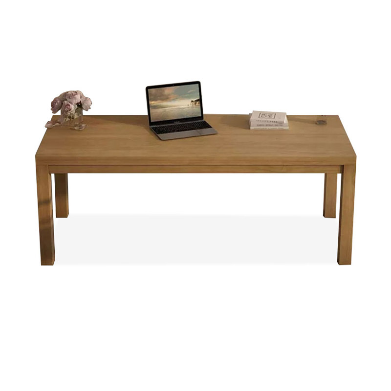 Bureaux rectangulaires en bois massif Burlywood, H 29,53 po x l 86,61 po x P 23,62 po