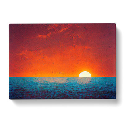 XXX-H1022-WF-6370X Mystical Ocean Sunset - Wrapped Canvas Print