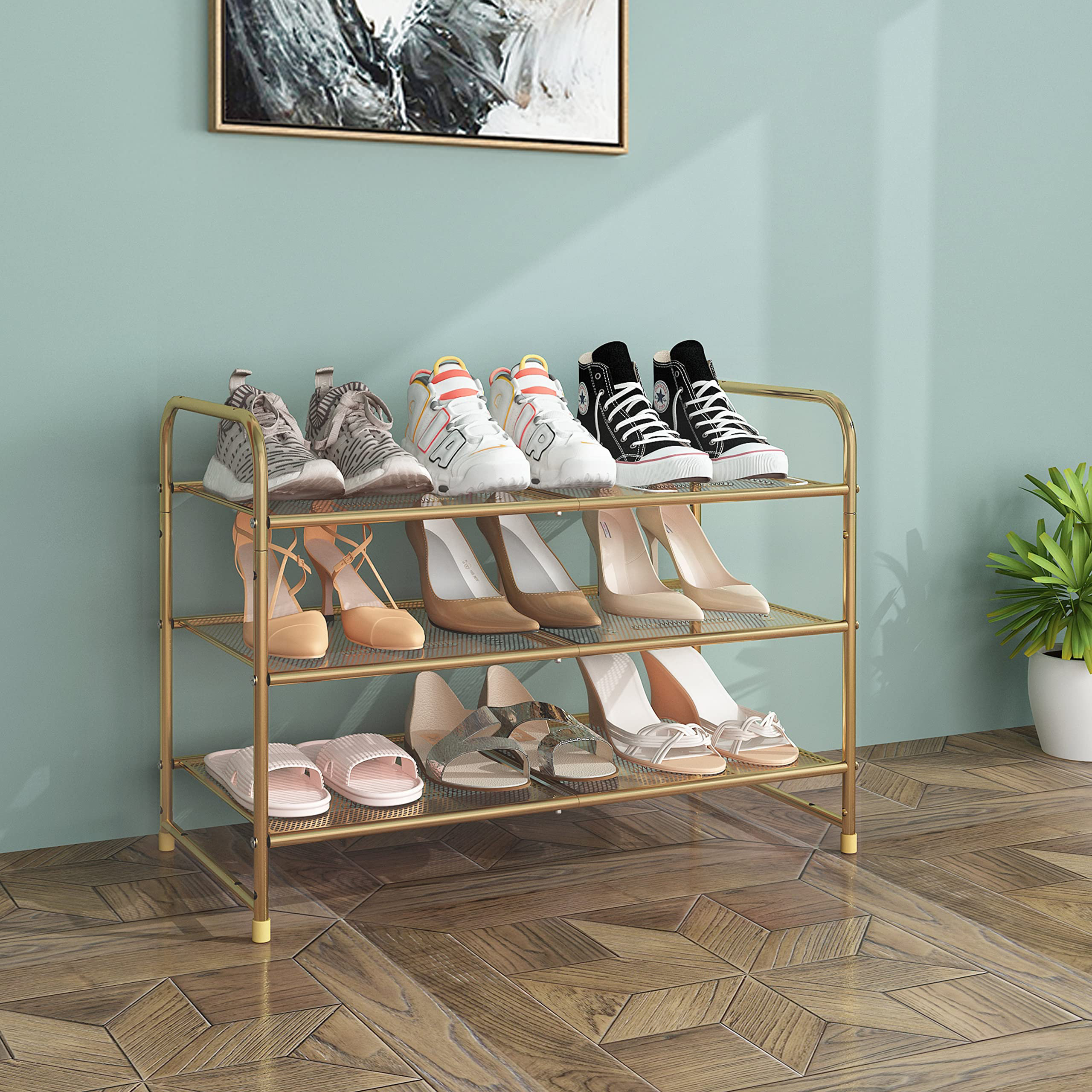 Mercer41 Maeanna 12 Pair Shoe Rack | Wayfair