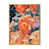 Toile avec cadre flottant or