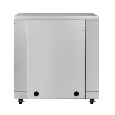 32 In. Outdoor Cabinet Kitchen For Refrigerator In Stainless-steel (km-oks-ucrcab)