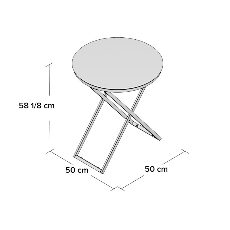 Table de bout Oxendine, Doré / blanc