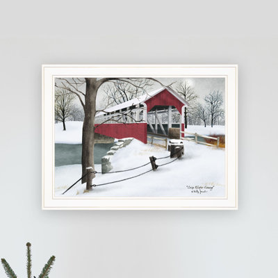 «Crisp Winter Evening», art mural encadré pour le salon, impression murale par Billy Jacobs