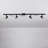 4-Light Matte Black Adjustable Pivot Heads Track Lighting Kit