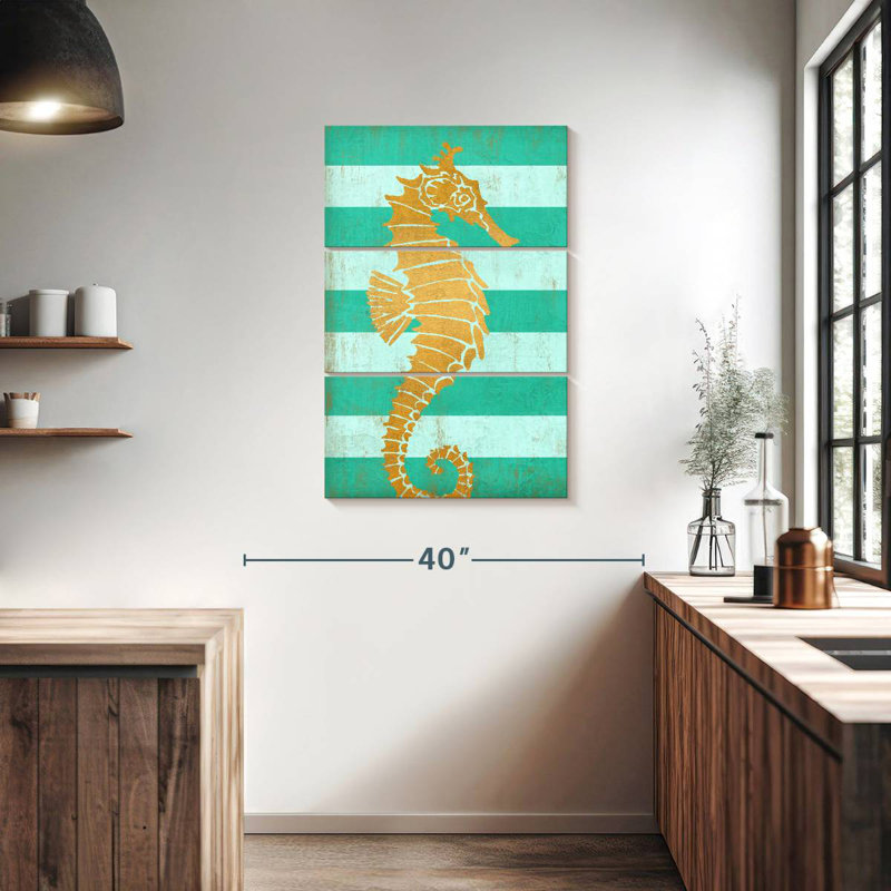 Hippocampe Brampt Gold Coast, H 38 po x l 24 po