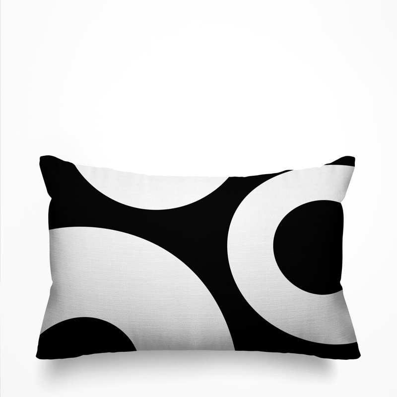 Coussin lombaire intérieur / extérieur Luella, Noir