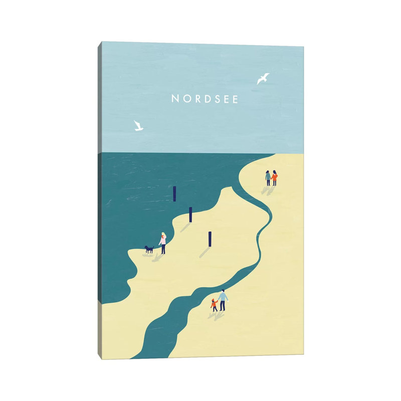Nordsee by Katinka Reinke - Wrapped Canvas Print, 20.32 cm H x 30.48 cm W