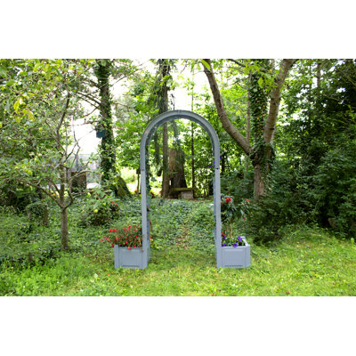 174 cm W x 43 cm D Plastic Arbour in Grey