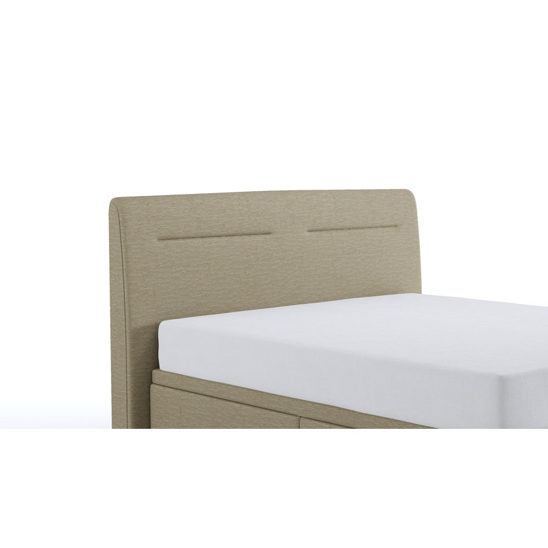 Tête de lit tapissier Fontanne, Beige, Grand