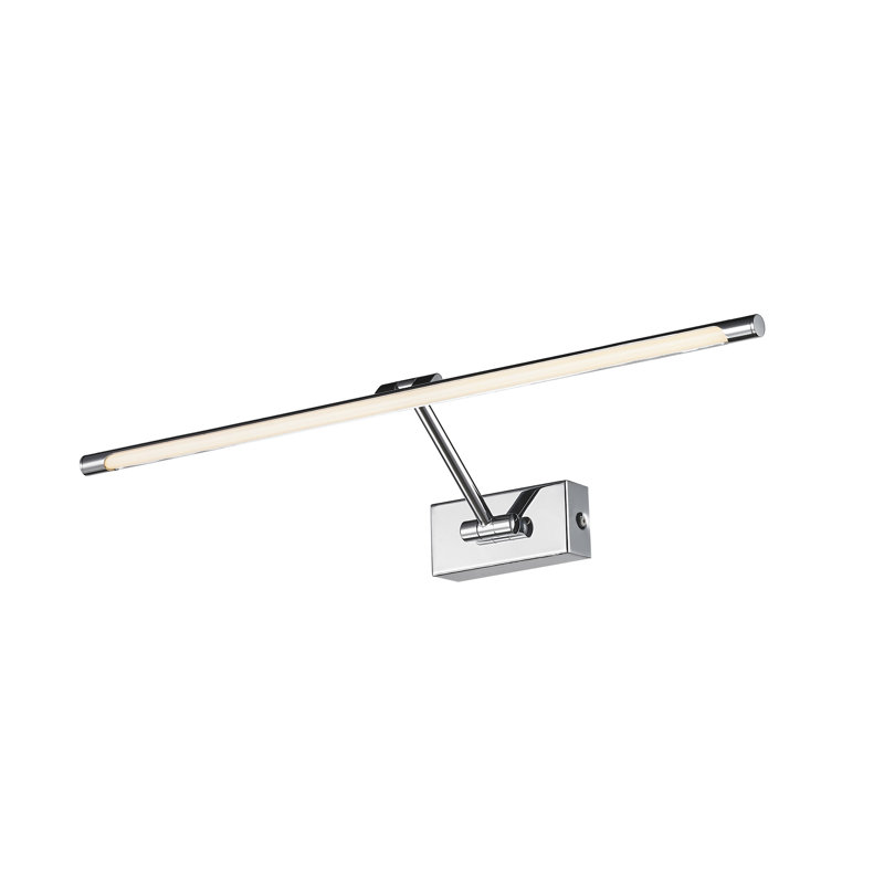 Davinci 1 -Light Hardwired LED Wall Mounted Picture Light, Chrome, 5.5cm H x 48cm W x 19cm D