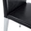 Ensemble de 2 chaises à dossier en polyuréthane avec pieds en métal