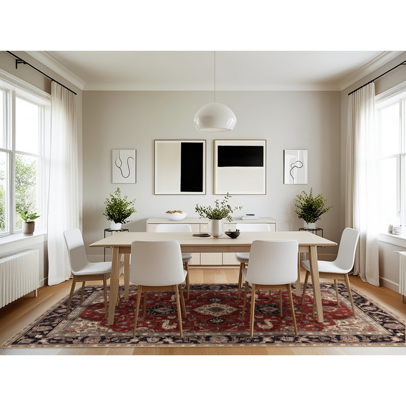 Tapis brun lavable à la machine, Rectangle 7 pi x 10 pi
