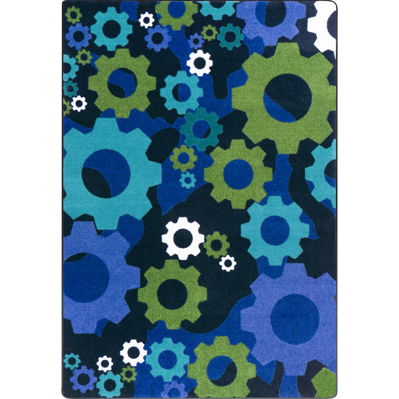 Tapis Shifting Gears par Joy Carpets, Rectangle 7 pi 8 po x 10 pi 9 po