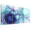 Ensemble de 3 toiles abstraites bleues et mauves-133565510