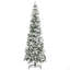 Arbre de Noël artificiel pin enneigé 7,5 pi avec des branches réalistes et 668 pointes