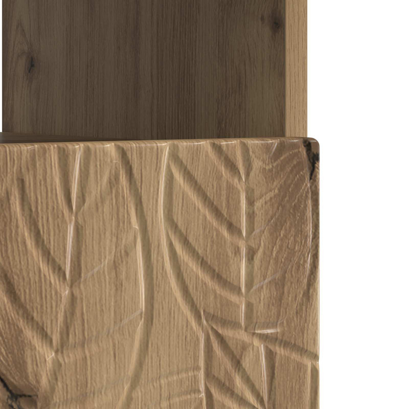 TV Stand, 43cm H x 100cm W x 35cm D, Artisan Oak