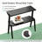 Wooden Bedside,Sofa Table,2-Tier Side Table