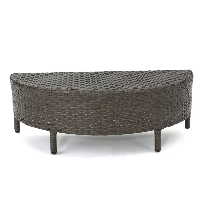Outdoor Patio Coffee Table, Brown