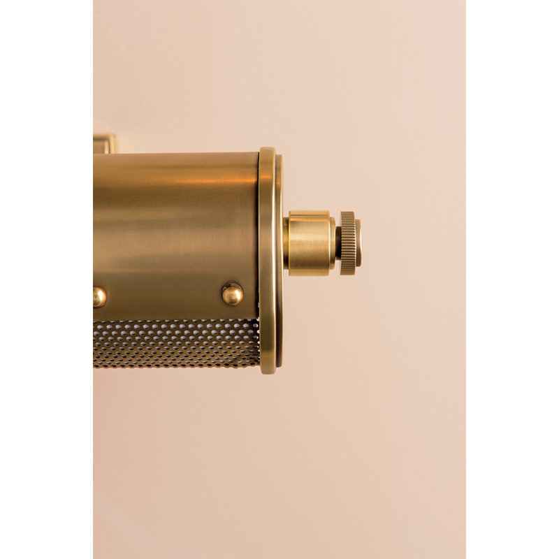 Gaines Wallchiere Picture Light, Aged Brass
