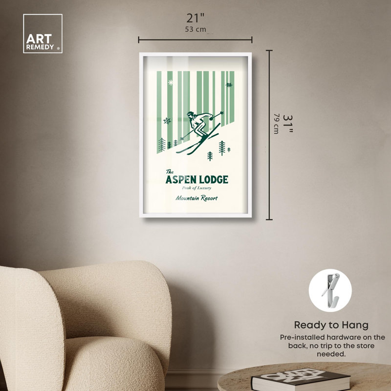 «Peak of Luxury Shadowbox Print» par Art Remedy, H 31 po x l 21 po, Blanc