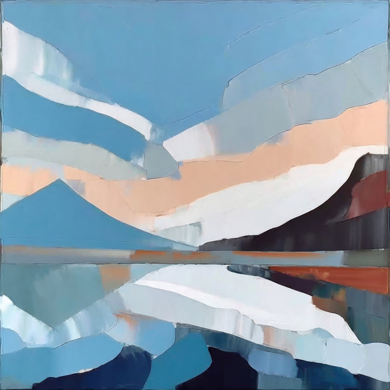 " Landscape 58 ", 24" H x 24" W