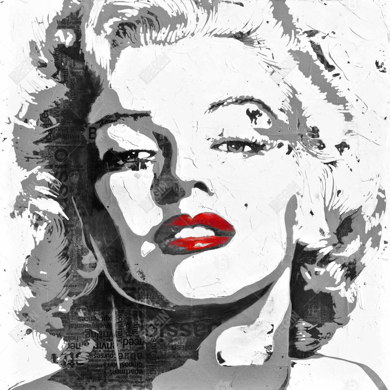 Marilyn monroe - 32"x32" art on canvas