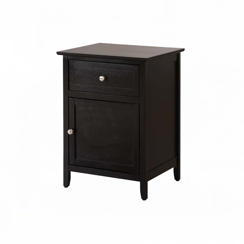 Elegant Nightstand, Black