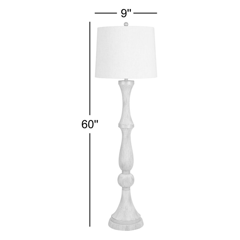 Lampe sur pied en polyrésine H 60 po avec interrupteur à 3 voies Paulene