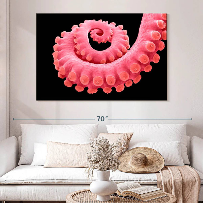 Brampt Pink Octopus Tentacle, 34" H x 51" W