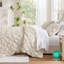 Ensembles de literie en microfibre douillette, grand confort floral à la maison